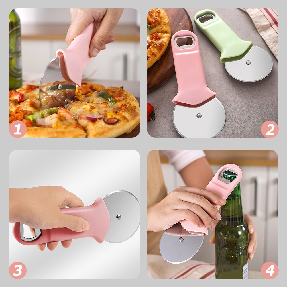 Pizza Cutter Wheel Stainless Steel Pizza Cutter Pastry Pizza Slicer Opener