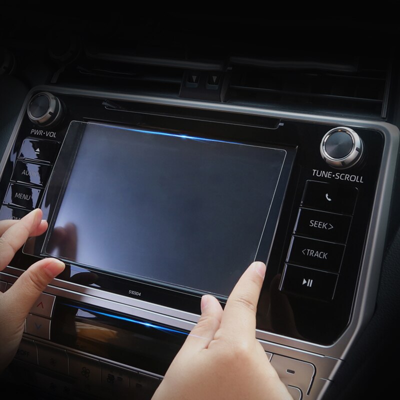 Protector de pantalla de vidrio templado para coche Toyota Land Cruiser Prado, película adhesiva, accesorios, 150