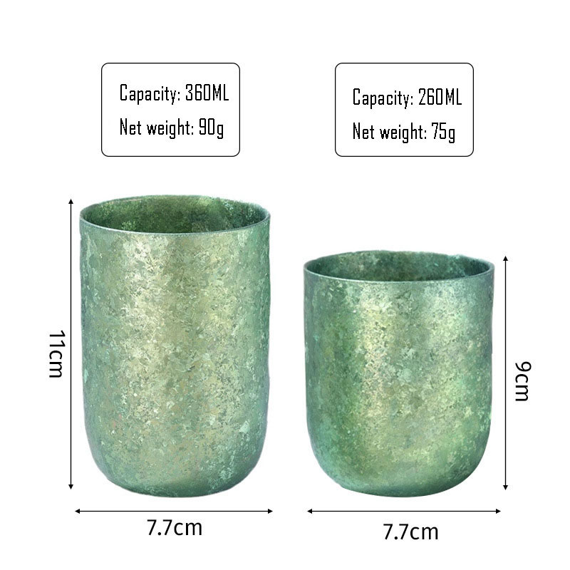 Taza de cáscara de huevo de 260/360ML, titanio puro de doble capa, aislamiento térmico, antiescaldaduras, antibacteriano y moho, taza en forma de U para el hogar