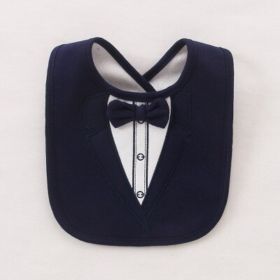 Stereoscopic Removable Baby Bibs Waterproof Tuxedo Kids Bib Saliva Towel Tie Gentleman Child Red Bow Dinner Feeding Bibs: model-1
