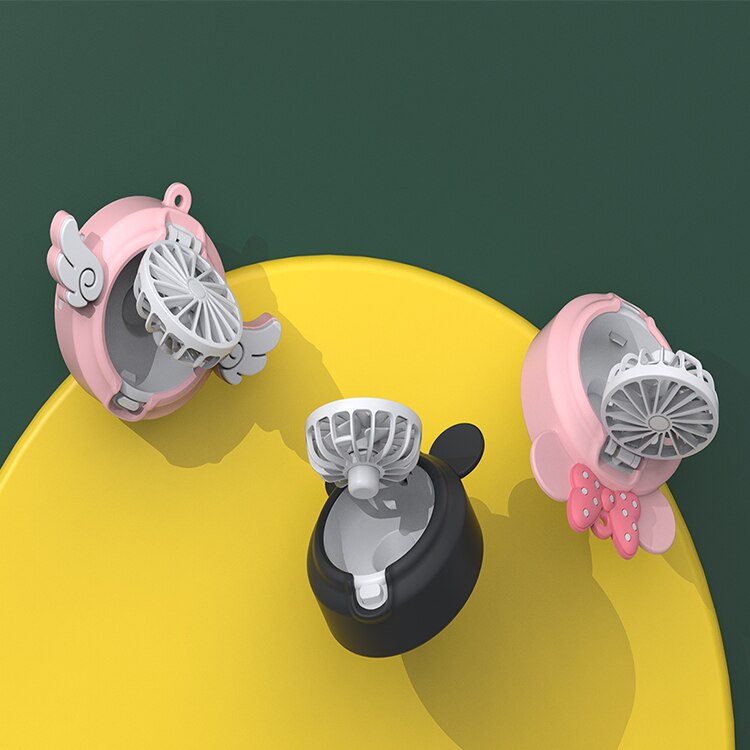 USB charging portable adjustable direction mini watch small fan