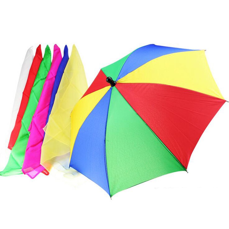 1 set 40cm magische sjaals verwissel de paraplu  (1 stuks paraplu  +6 stuks zijde) goocheltrucs straat podium feest magie accessoire