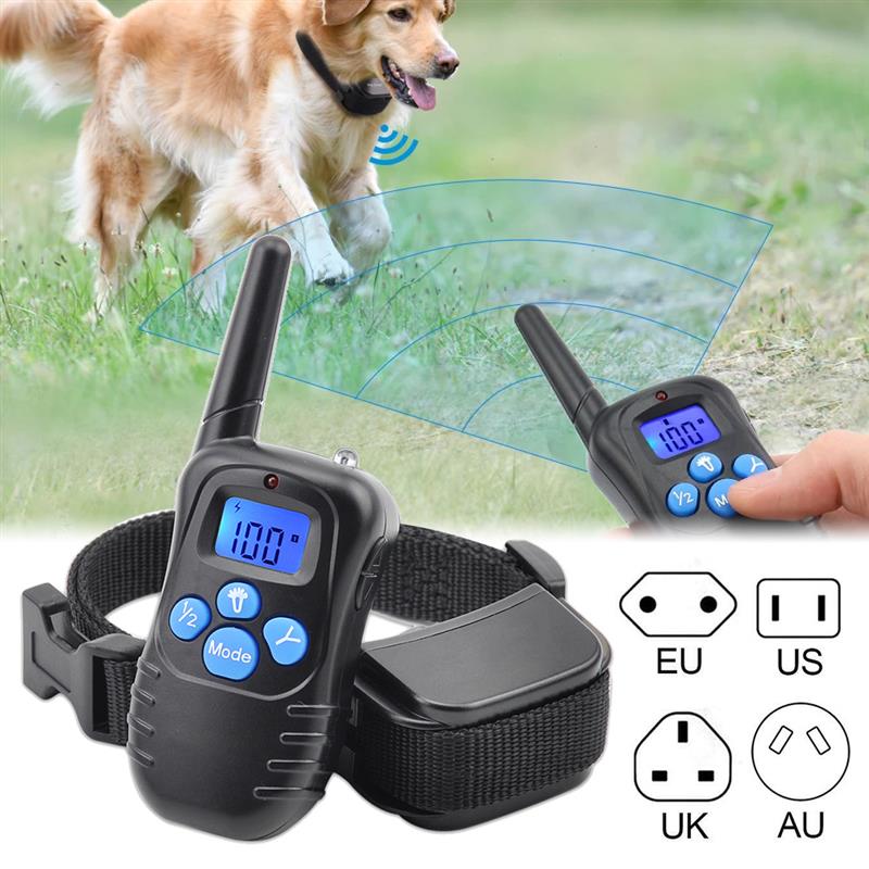 Electric Dog Training Collar Pet AntiBark Collar Remote Control Shock