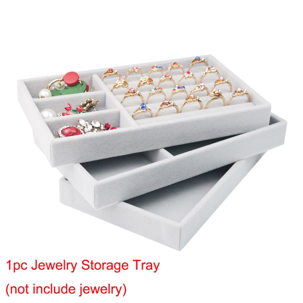 1Pc Drawer DIY Jewelry Storage Tray Ring Bracelet Box Jewelry Organizer Earring Holder Small Size Fit Most Room Space