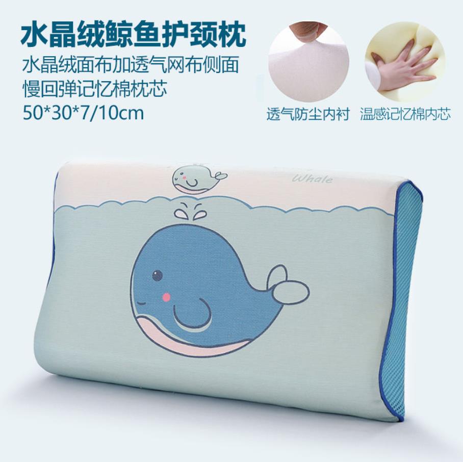 Memory Foam Bed Orthopedisch Kussen Voor Nekpijn Slapen Gezondheid Met Geborduurde Fijne Fluwelen Kussensloop Thuis 60*30Cm top F0436: 10