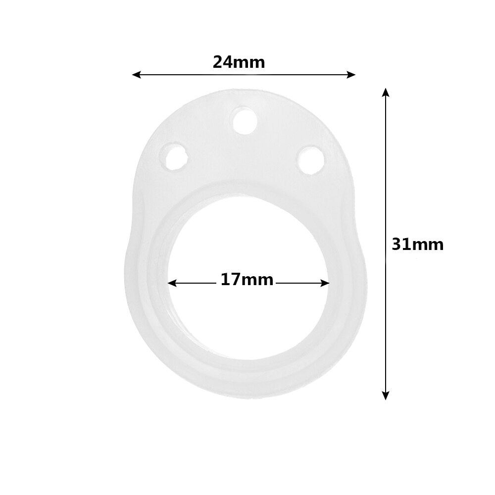 1Pc Siliconen Deurstopper Anti-Collision Ring Deurklink Buffer Muur Protector Transparant/Wit Shockproof Pad Thuis levert: 01