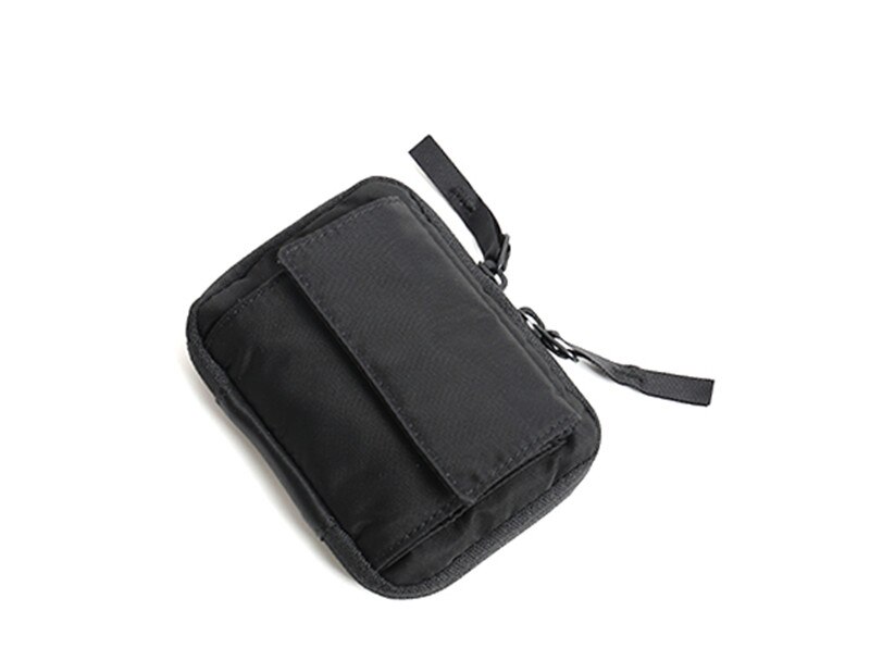 Japanse En Koreaanse Mannen Portefeuilles Trends Nylon Doek Korte Portemonnee Casual Student Portefeuilles Jeugd Purse Mini Portemonnees: A style black