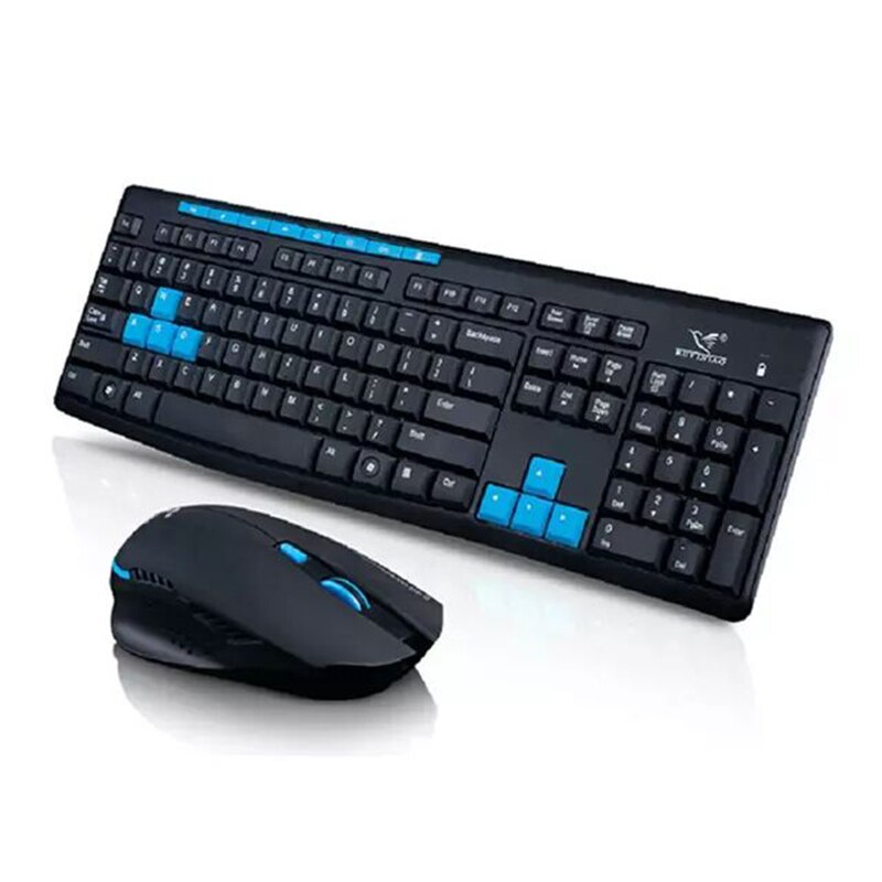 Kit tastiera e Mouse da gioco Wireless da 2.4Ghz Set combinato Mouse tastiera multimediale per Pc Desktop Laptop ergonomico impermeabile