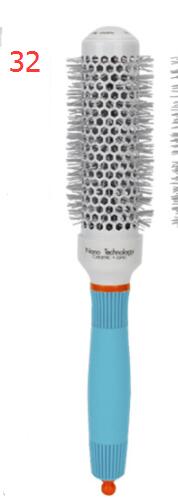 Thermal Nano Technology Ceramic Ionic Hair Round Brushes Aluminum Hair Barrel Comb In 4 Sizes Hairdressing Brushes Hair Styling: 32