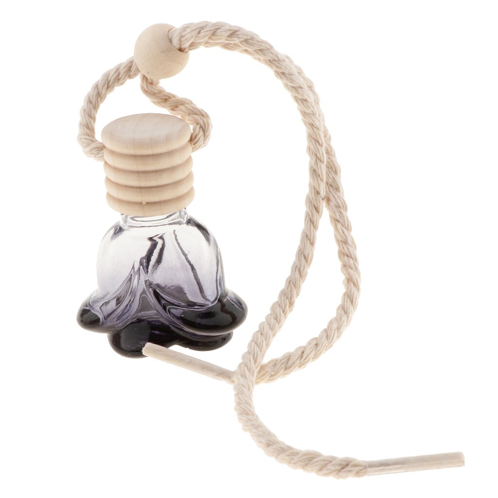 12 sztuk odświeżacz powietrza z nadrukiem w samochody wiszące dyfuzor butelka 10ml perfumy butelka na perfumy kwiat