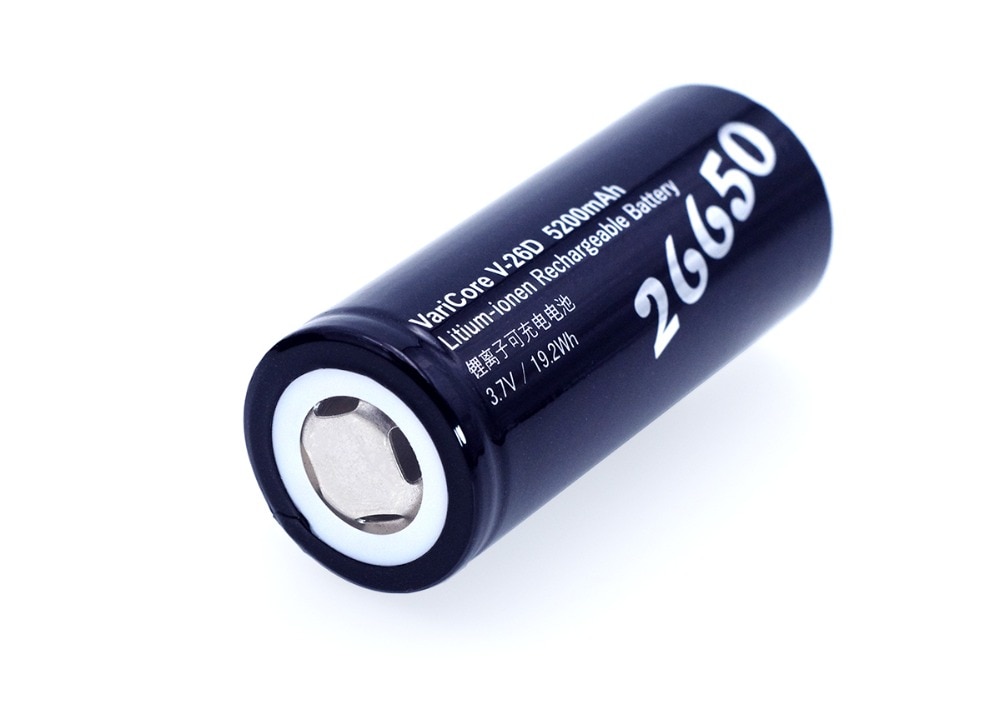 1-6 stks VariCore 26650 Li-Ion Batterij 3.7 v 5200mA V-26D Ontlader 20A Power batterij voor zaklamp E- gereedschap batterij