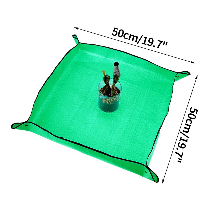 Planting Mat PE Square Gardening Mat Waterproof Plant Potting Mat Thicken Foldable Garden Pad Anti-dirty Transplanting Tarp