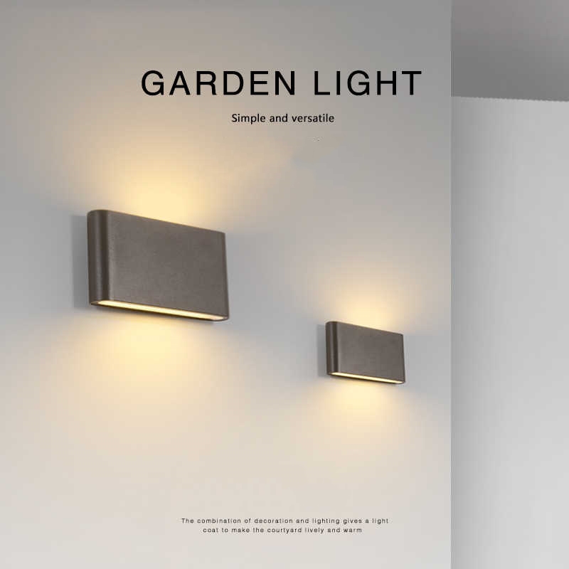 Waterdichte buitenwandlamp LED moderne verlichtingsarmaturen Minimalistische binnen-buiten slaapkamer balkon veranda tuin deco wandlamp