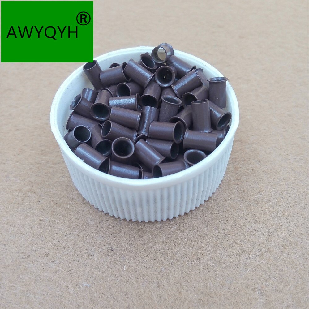 flared Euro locks Micro copper tube Rings links beads for Remy Human Hair Extensions tool