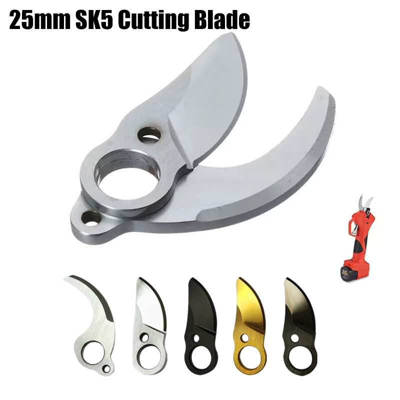 25mm SK5 alliage acier titane or diamant lame de coupe électrique sécateur lames sans fil sécateur pointu