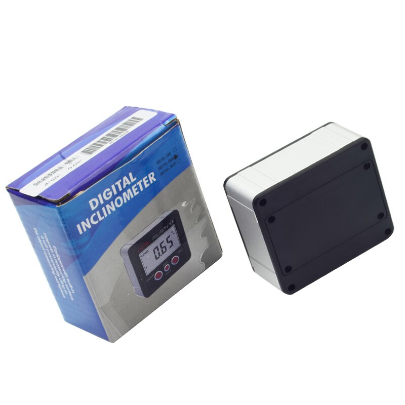 Transportador electrónico IP54, inclinómetro Digital 4x90, 0-360, caja de bisel Digital, medidor de ángulo, Base de imanes, caja de nivel impermeable
