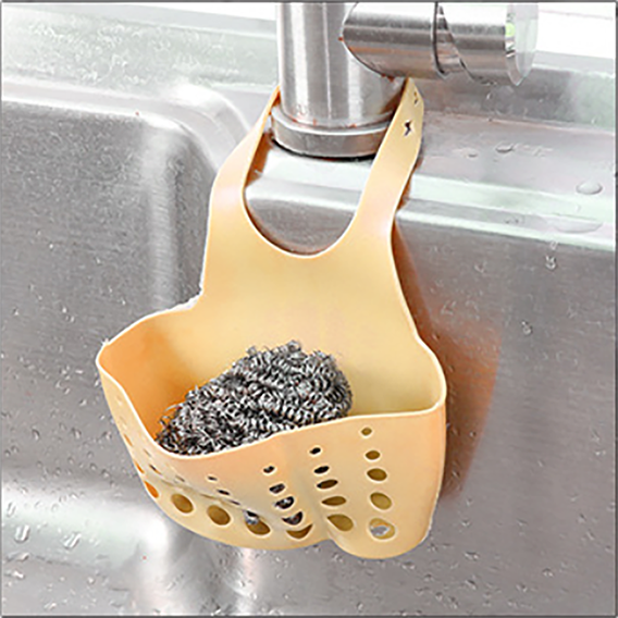 Køkken tilbehør justerbar snap vask svamp opbevaringsstativ vask rack afløbsstativ sil dræning opbevaring kurv køkken gadget: 7