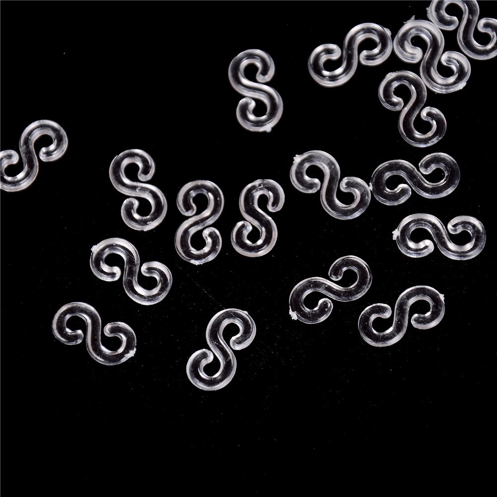 200Pcs (10 Zakken) Transparante Loom Elastiekjes Kits S Clips Voor Diy Weefgetouw Bands Armband Bedels Accessaries