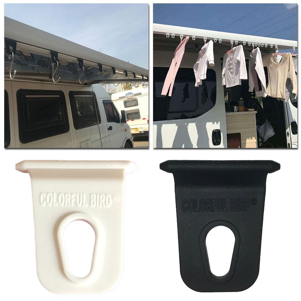 Gancho de ropa para caravana, accesorios para toldo, colgador para toldos de autocaravana, accesorios para remolque, ganchos de cobertizo modificados, 5 uds.
