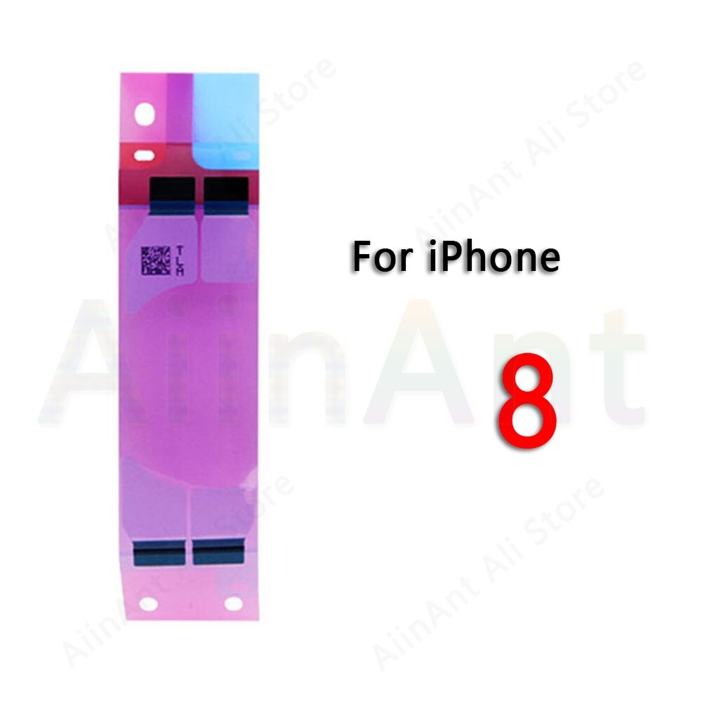 10 Piece Original Adhesive Sticker For iPhone X Xs Max XR 5s 5c 6 6s 7 8 Plus Battery Tape Strip Stickers Repair Parts: For iPhone 8
