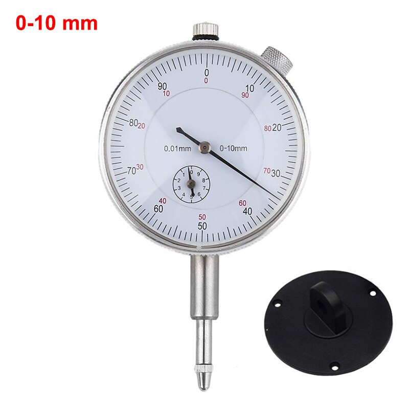 Dial Indicator 0-30Mm 2Mm 10Mm 0.01Mm Met Lug Dial Gauge Micrometer Remklauw tafel Van Meetinstrumenten: 0-10mm