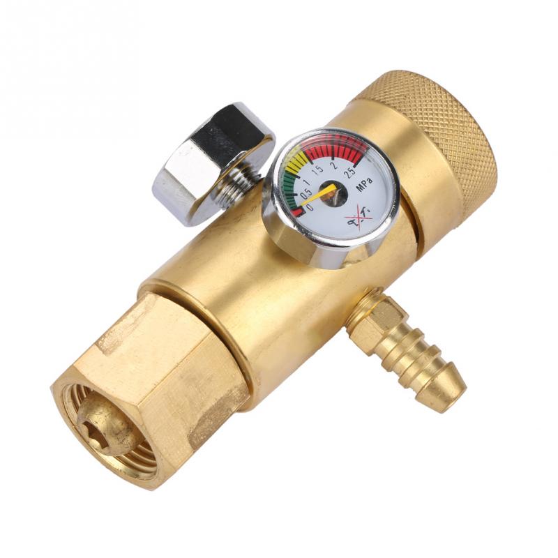 Oxygen Gas Pressure Reducer 0.4-25MPa Pressure Regulator Air Flow Regulator Gauge Meter Pressure Measuring Tools