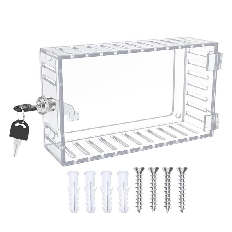 Universele Thermostaat Lock Box Met Sleutel Helder Acryl Thermostaat Cover Met Slot Thermostaat Guard Eenvoudig Te Installeren Voor Thuis