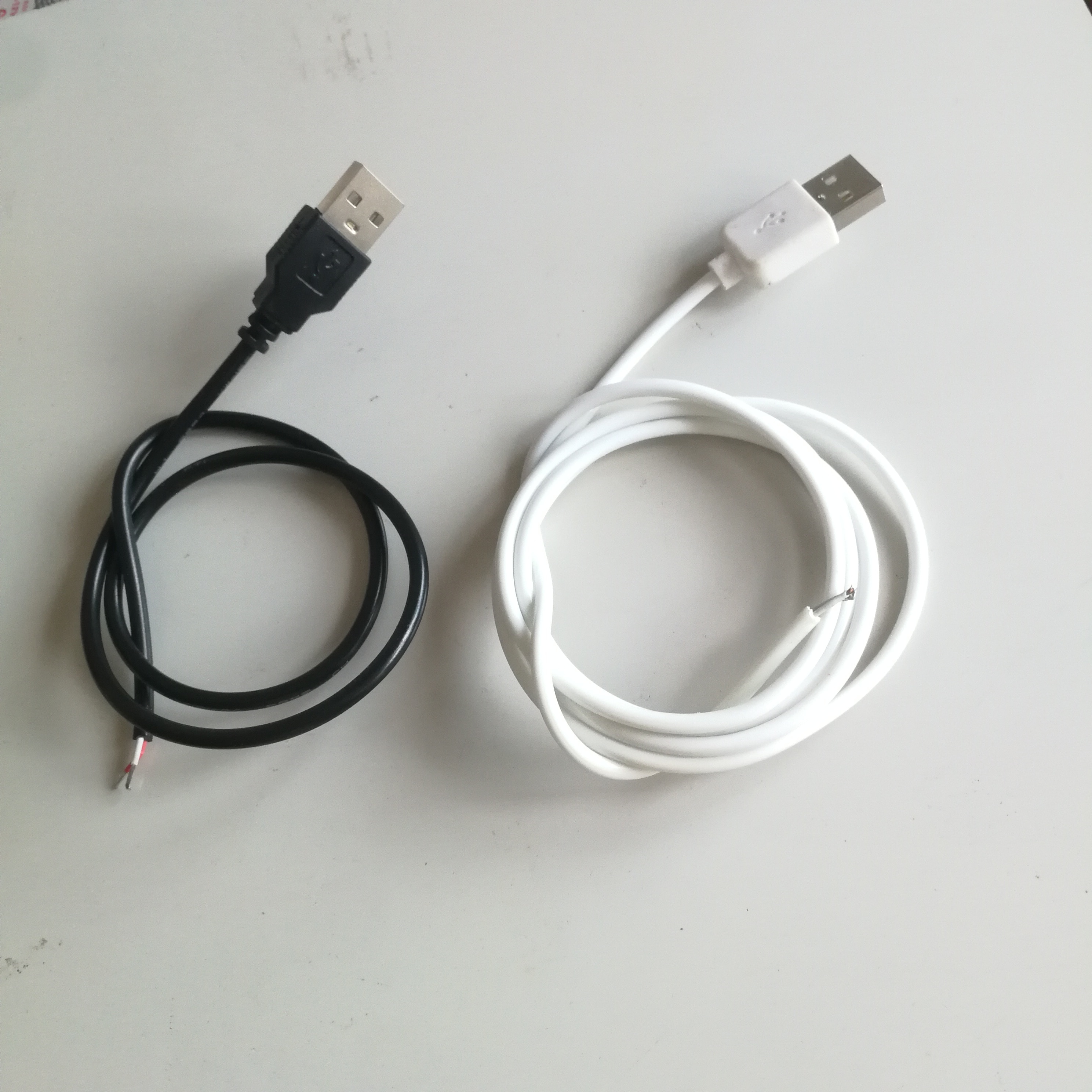 30 Cm 50 Cm 100 Cm Usb Led Connector Kabel Lijn 2pin Usb Socket Power Sluit Wire Connectoren Voor DC5V enkele Kleur Led Strip Licht