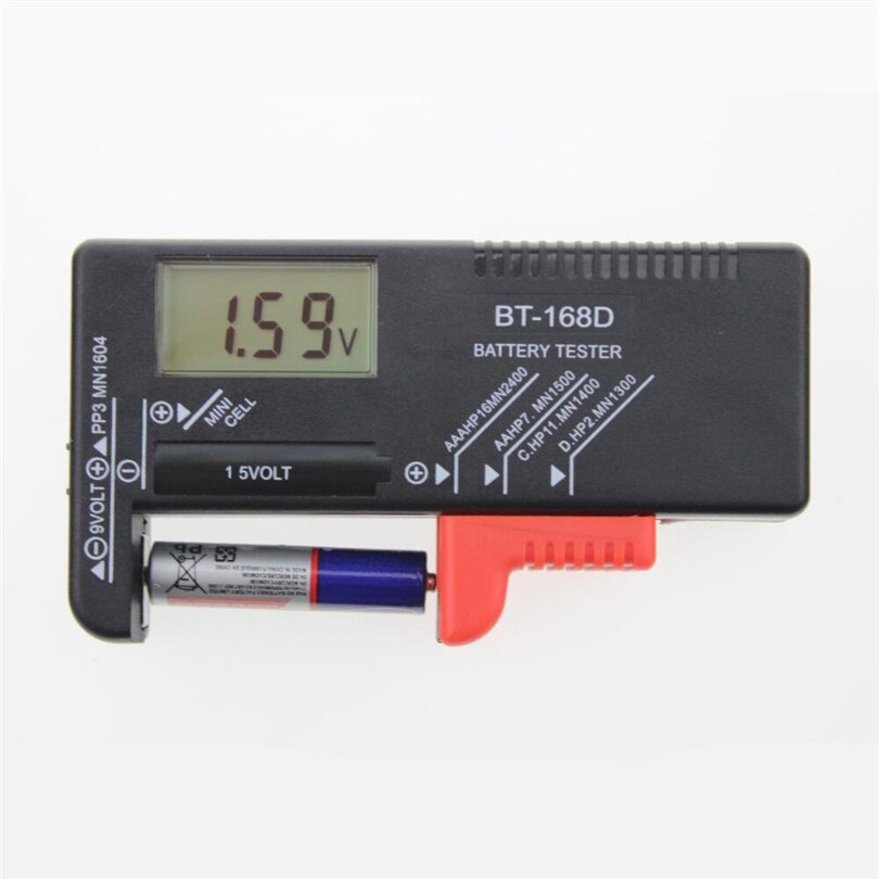 1 Pc Household Digital Battery Capacity Tester 9V 1.5V AA AAA Cell C D Batteries Power Indicator Smart Battery tester