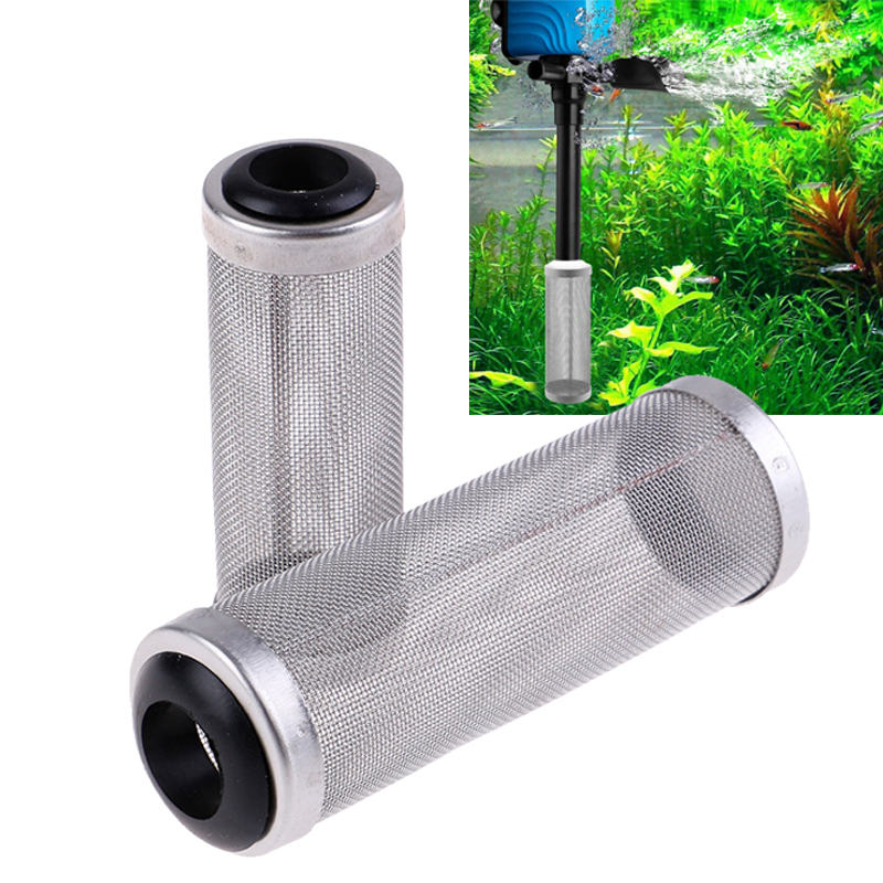 Aquarium Zufluss Einlass Filter Edelstahl Korb Mesh Net Filter Schutz Aquarium Filter Zubehör Intake Sieb Pre-Filter Abdeckung