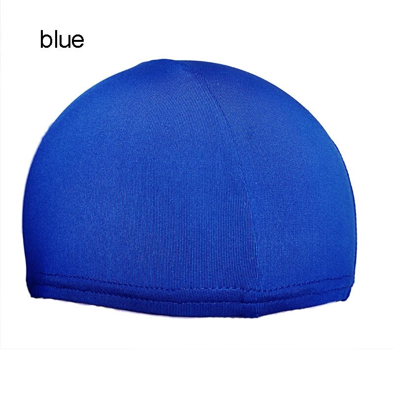 Weiche Helm Liner schnell-trocken Schädel Kappe Unter Helm Radfahren Kopfbedeckungen Fahrrad Sport Atmungsaktive Mütze Erwachsene unisex HSJ88: Blau