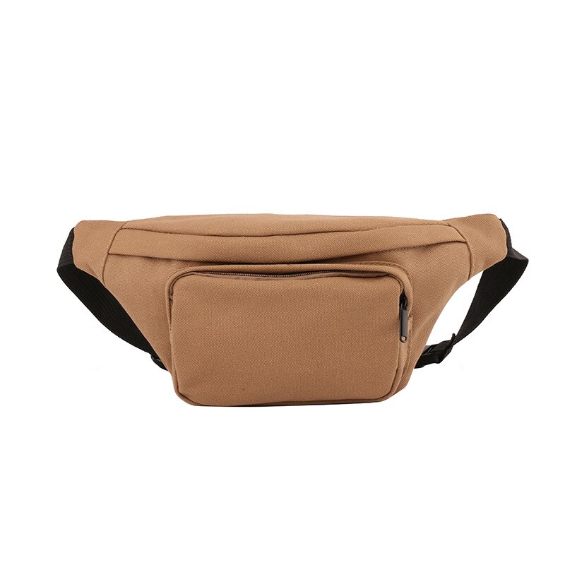 Excelsior saco da cintura das mulheres 2020 novo designer de lona fanny pacote moda viagem dinheiro telefone peito saco de banana feminino bum cinto sacos: Brown