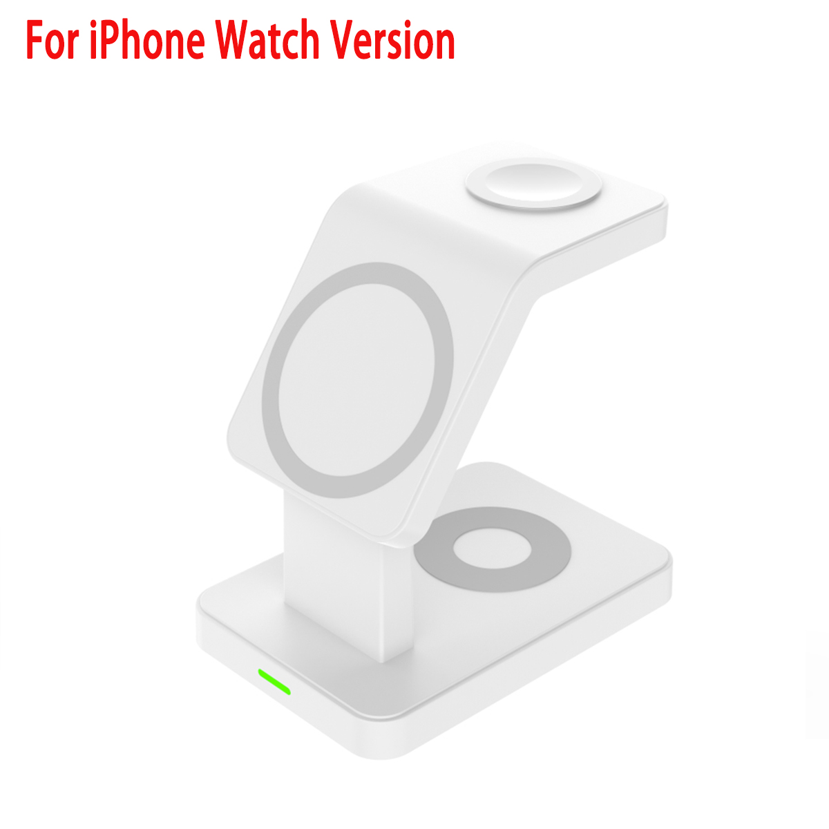 30w kabelloser ladeständer für iphone 13, 12 pro max, apple watch 3 in und 1 qi; schnellladestation für airpods pro und iwatch 7 und 6: Weiß