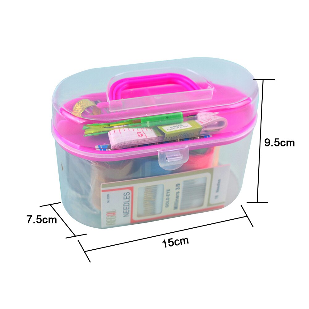 Portable Mini Handheld Sewing Machine Stitch Sew Needlework Cordless Clothes Fabrics Electric Sewing Machine With Sewing Box Kit