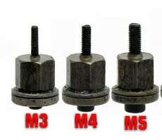 Hand Rivet Nut Head Nuts Easy Installation Riveter Tool Tip Mandrel Head Replacements M3 M4 M5 M6 M8 M10 Threaded Riveter Nut: M3 M4 M5