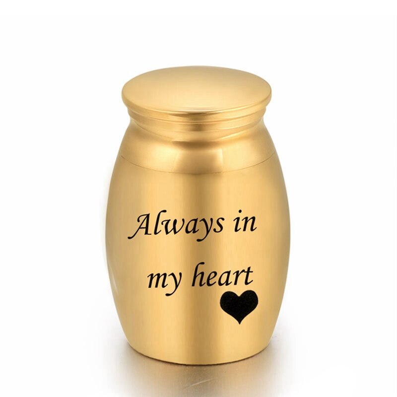 5 Styles Stainless Steel Cremation Urn Ashes Commemorate Pet Hair Remains Waterproof Funeral Keepsake Urn: GD