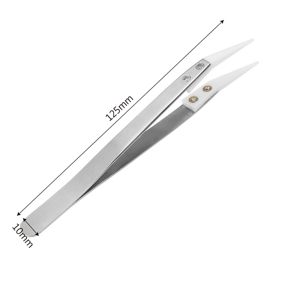 NICEYARD Anti-Static Stainless Steel Tweezers Set Maintenance Repair Tool Kit Anti Static Model Making Tool Hand Tool Set