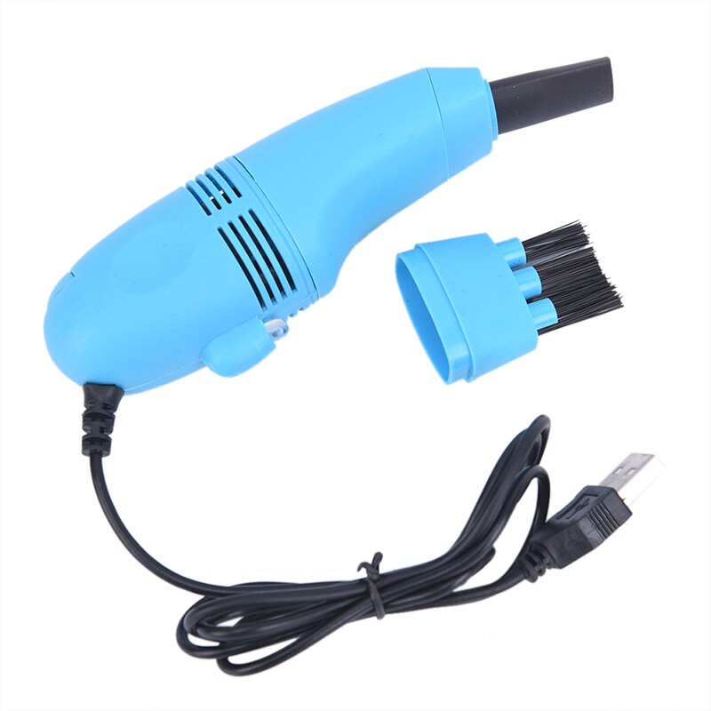1 limpiador de PC multifuncional USB, limpiador de portátil para coche, juego de herramientas de limpieza para quitar el polvo, cepillo para hogar y oficina: Light blue