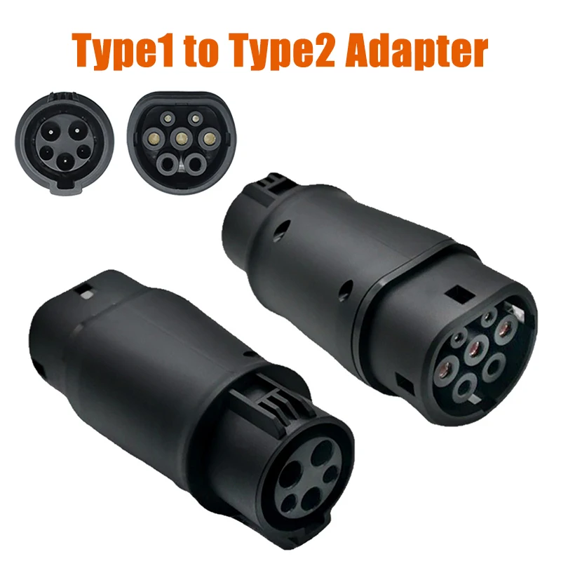 Electric Vehicle Charging Connector Type 2 to Type 1 J1772 EV Adapter Type 2 to GBT EVSE Charger Type1 to GBT EV Adaptor: GRAY