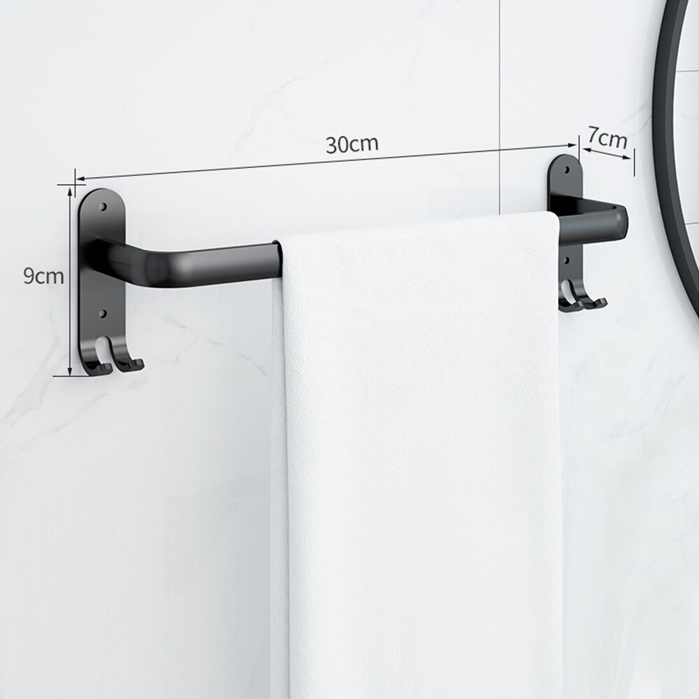 1Pc 30/40/50Cm Aluminium Wand-Badkamer Handdoek Rack Keuken Handdoek Opknoping Bar Thuis levert: A 30cm