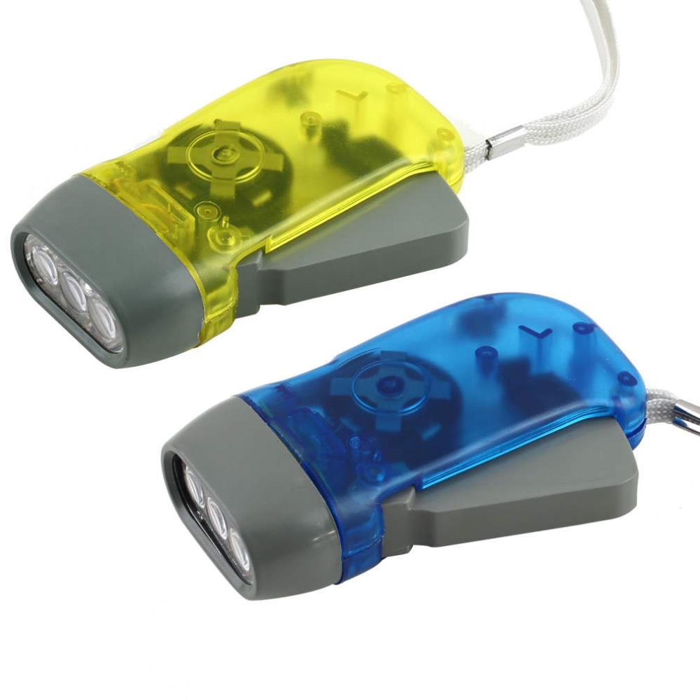 Portablex 3 Led Dynamo Wind Up Zaklamp Hand-Drukken Crank Nr Geen Batterij Torch Outdoor Tool