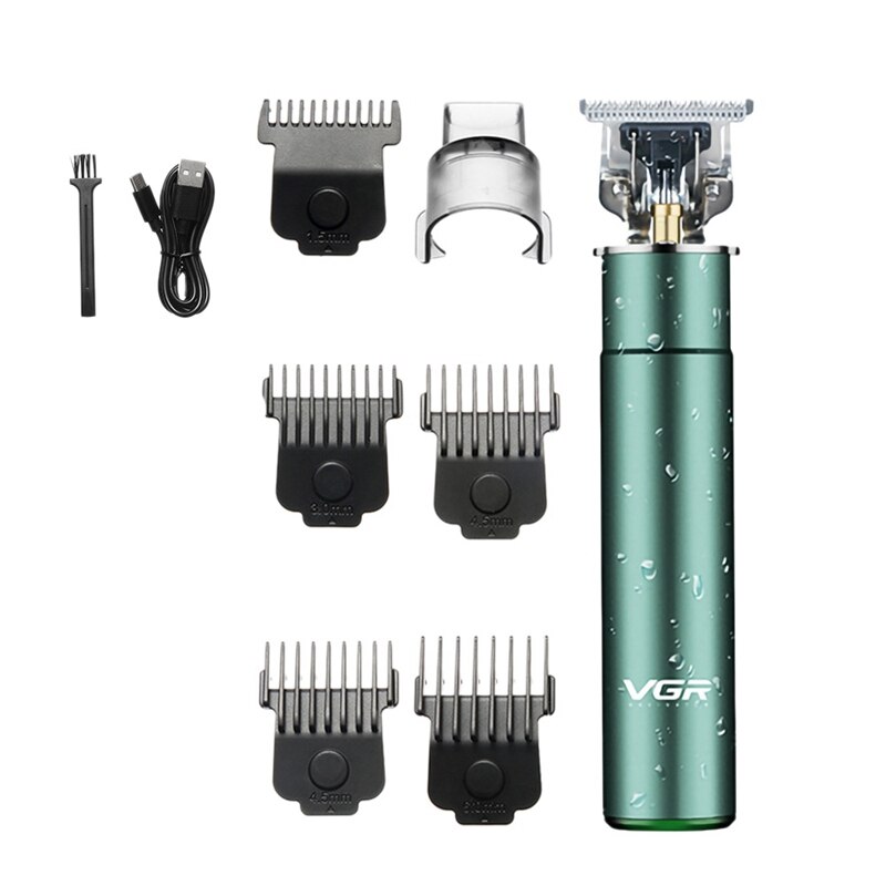 VGR V-186 Electric Hair Clipper Zero Blade Hair Trimmer For Pomade Hair Barber Hair Clippers Hair Carving Shaver: Default Title