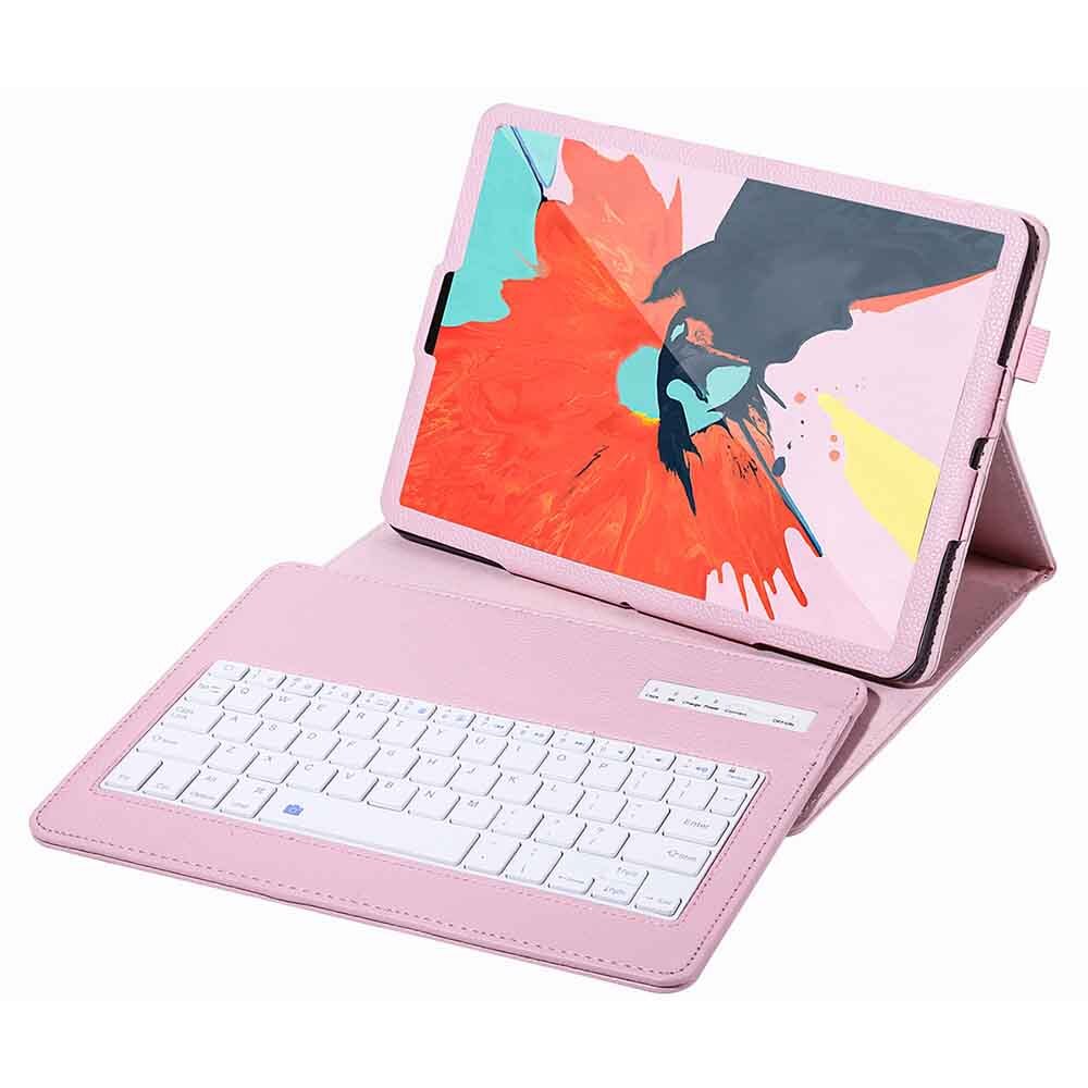 Wireless Bluetooth Keyboard Leather Case Voor Ipad Pro 11 A1980 A2013 A1934 A1979 Tablet Cover Litchi Patroon Toetsenbord Case