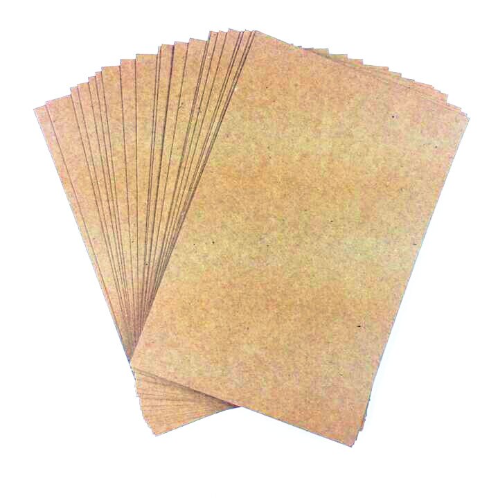 120 Stks/partij Vintage Blanco Kaart Students'diy Multifunctionele Note Bericht Card Ansichtkaarten Woord Kaart Voor Schets: Kraft