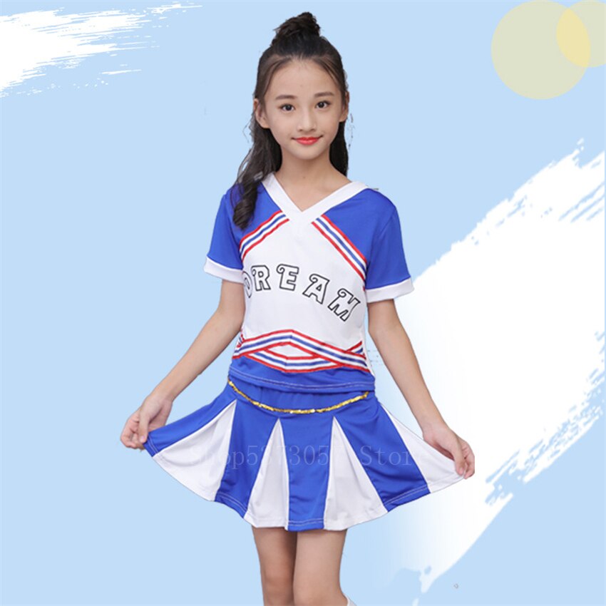 Børn cheerleading kostumer barn piger sport konkurrence skole hold uniformer balsal fest scene performance tøj outfit