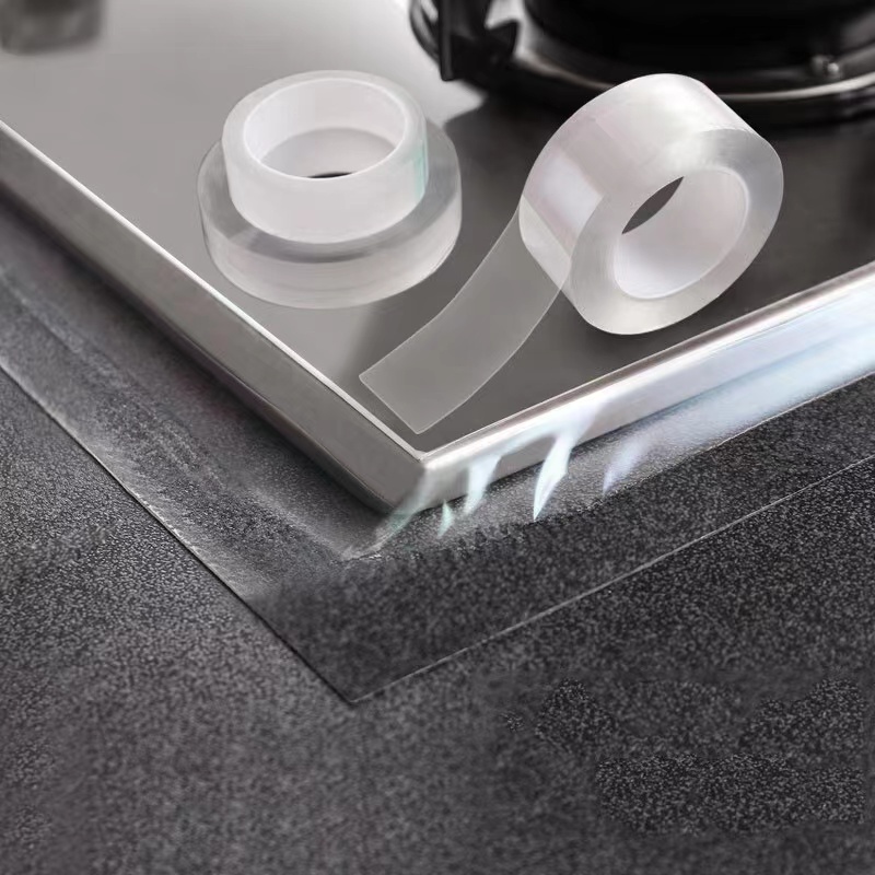 Nastro impermeabile da cucina Anti-muffa Trasparente Nessuna traccia Acrilico Lavello da cucina Bagno Welt Forte nastro autoadesivo 1 PZ