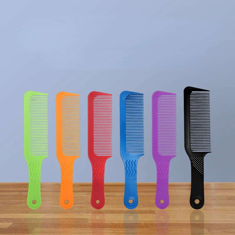 Accesorios profesionales para peluquero y salón, peine de corte de cabeza plana, estilismo antiestático, cepillo de pelo de corte de dientes anchos para hombres, 1 ud.