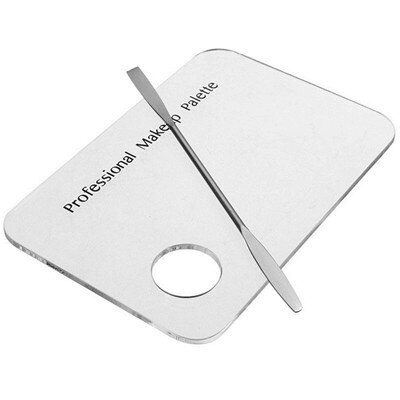 machen-hoch-Palette Mischen Palette Stange Edelstahl machen-hoch Universal- Cutter Manikübetreffend Nagel Kunst paletten mit Spachtel sätze Nagel werkzeug: Weiß