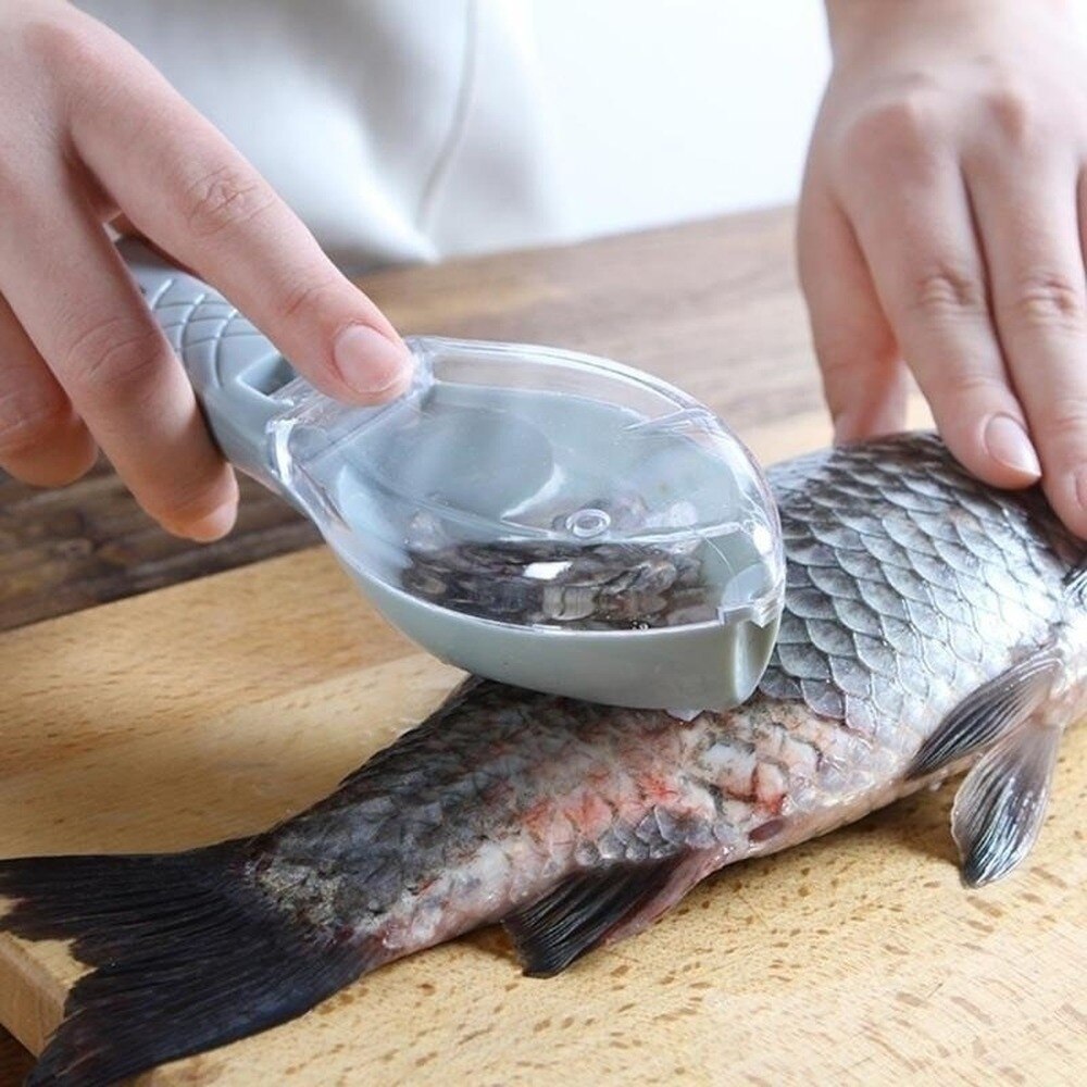 Plastic Fish Scales Scraper Fish Cleaning Scraping Scales Device