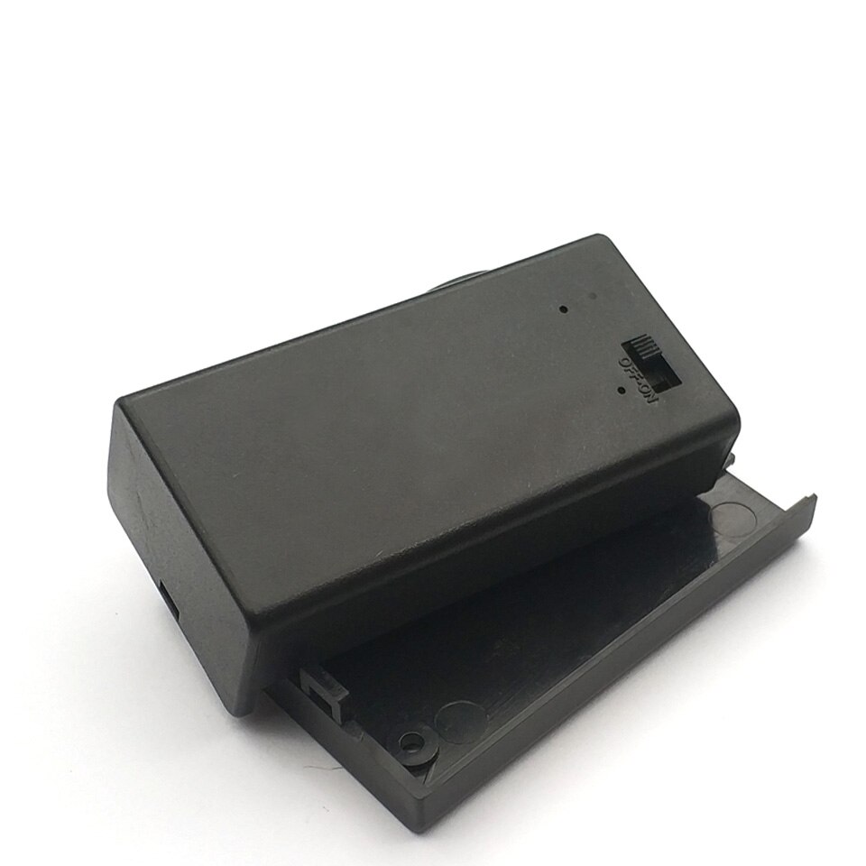 9V Battery Holder 9V Battery Box Universal 9V battery Case With Switch Open Cover With DC 2.1*5.5 Plug Cable